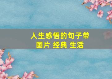 人生感悟的句子带图片 经典 生活